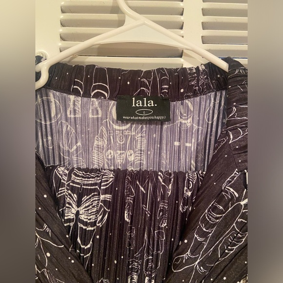 Dressed in LALA Long Sleeve Plissé Set in Interstellar Astronauts sz Large NWOT - Picture 7 of 12